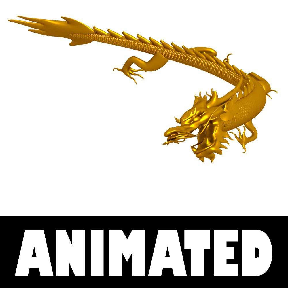 ドラゴン009 3Dモデル .c4d .max .obj .3ds .fbx .stl .blend 