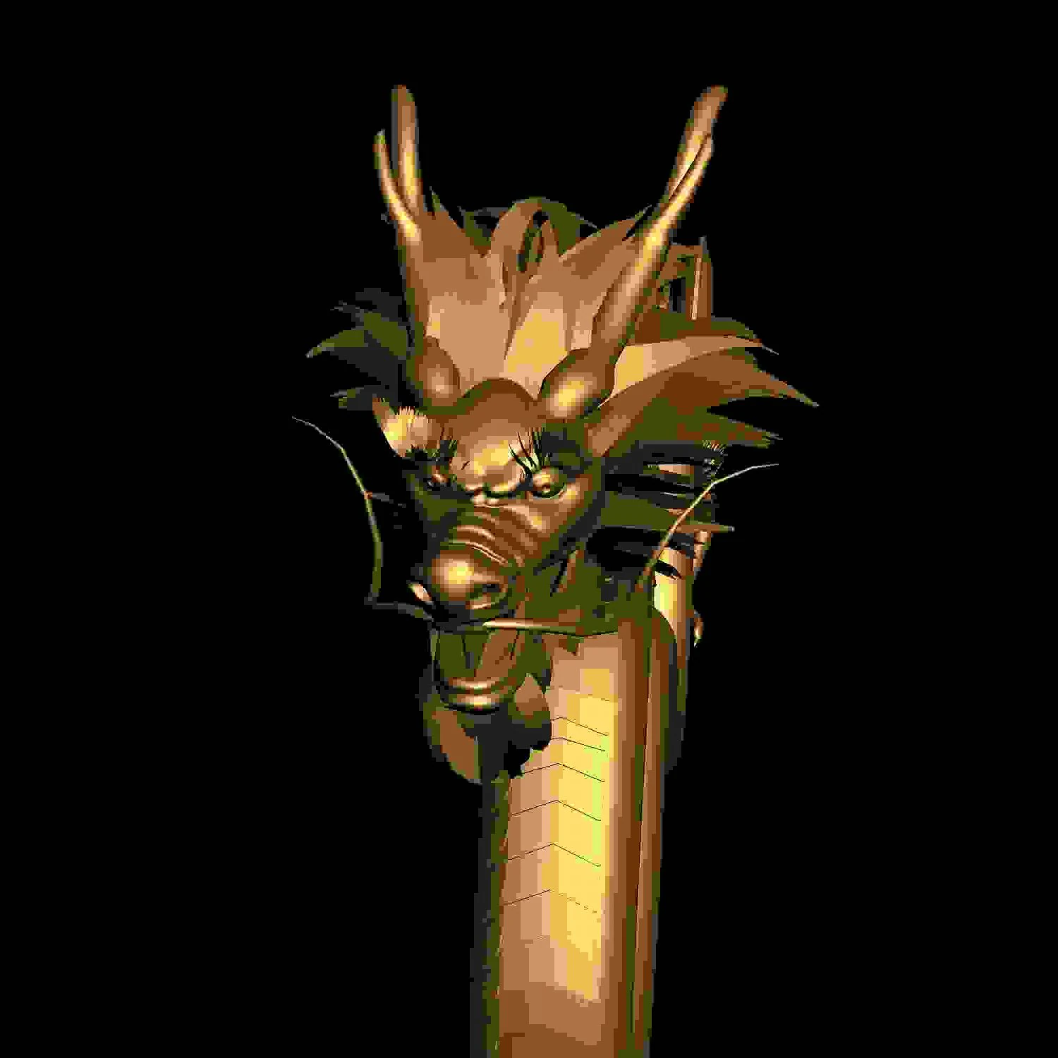 ドラゴン013 3Dモデル .c4d .max .obj .3ds .fbx .stl .blend 