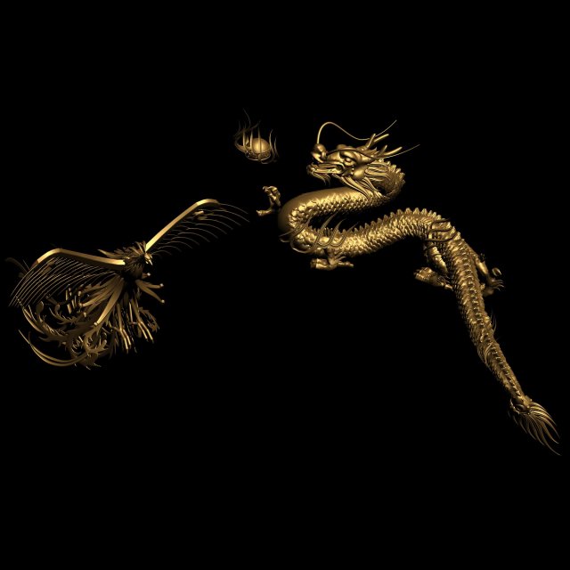 dragon 014 3D Model .c4d .max .obj .3ds .fbx .stl .blend 
