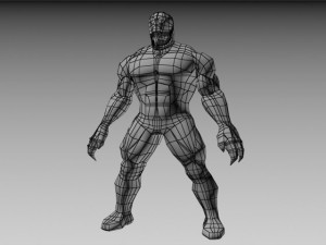 venom character low poly Model 3D