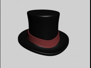top hat Modèle 3D