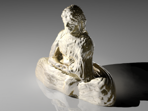 statuette of buddha 3D-Druckmodell