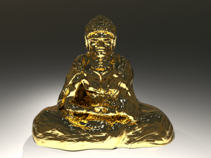 statuette of buddha 3D-Druckmodell