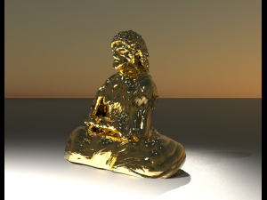 statuette of buddha 3D-Druckmodell
