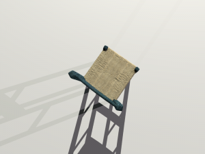 traditional chair from the greek islands 3D Model
