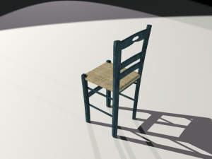 traditional chair from the greek islands 3D Model