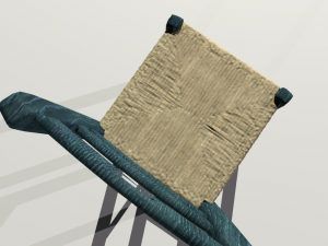 traditional chair from the greek islands 3D Model