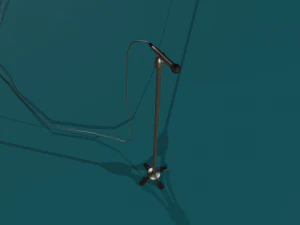 microphone with stand 3D Model