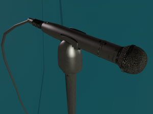microphone with stand Modelo 3D