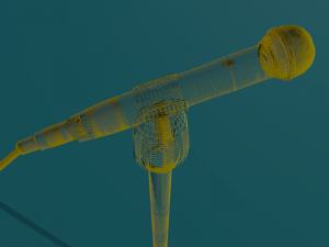 microphone with stand Modelo 3D