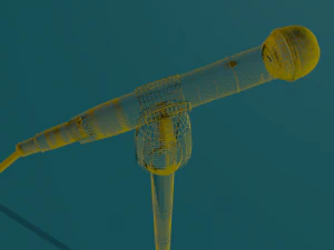 microphone with stand 3D Model