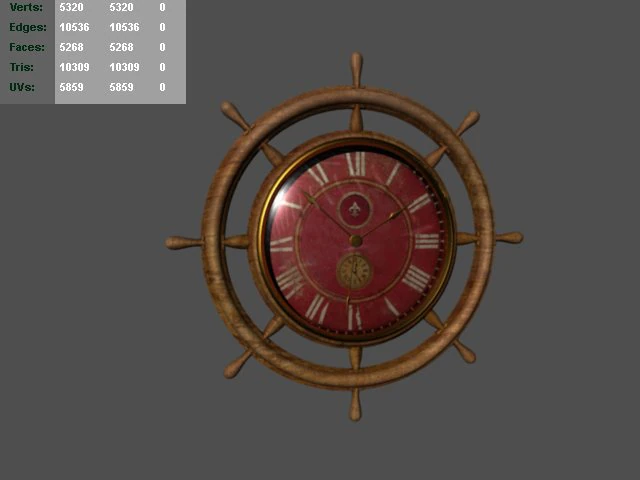 clock 3D Model .c4d .max .obj .3ds .fbx .stl .blend 