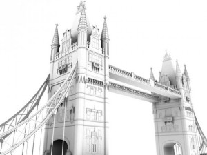 london tower bridge 3D Model