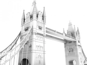 london tower bridge 3D Model