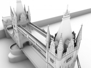 london tower bridge 3D Модель
