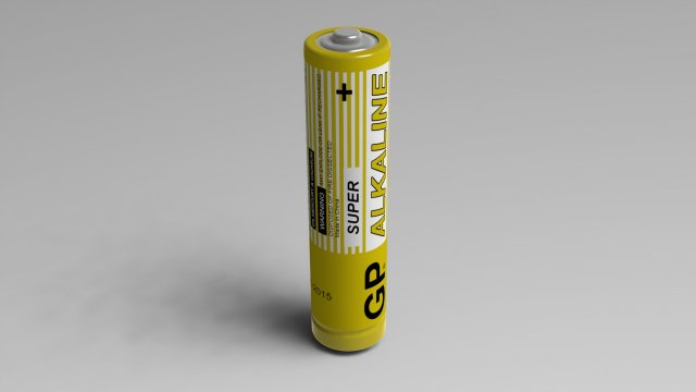 battery gp 3D 模型 .c4d .max .obj .3ds .fbx .stl .blend 