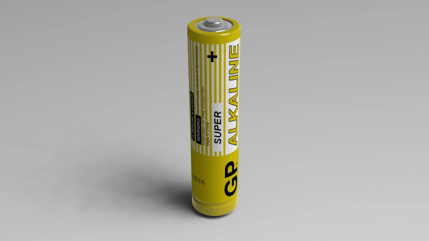 battery gp 3D Model .c4d .max .obj .3ds .fbx .stl .blend