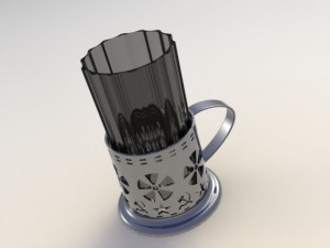 glass tee Model 3D