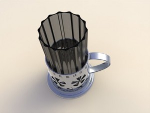 glass tee Modelo 3D