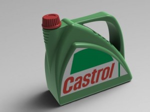 plastic bottle oil Model 3D