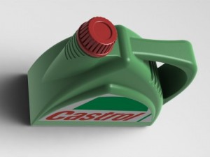 plastic bottle oil 3D 模型