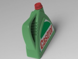 plastic bottle oil 3D 模型