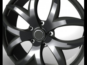 racing whell Model 3D