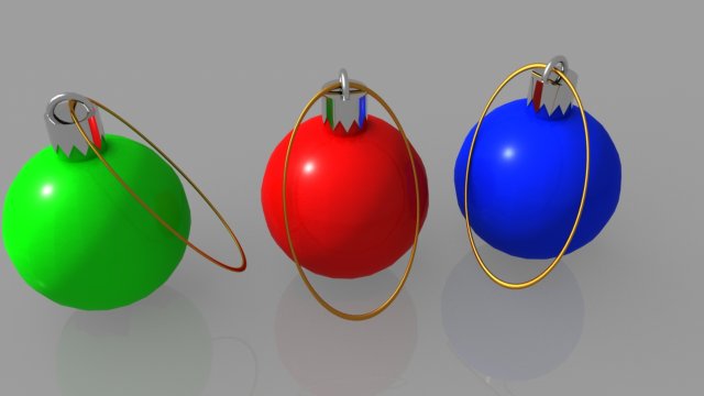 christmas balls 3D Model .c4d .max .obj .3ds .fbx .stl .blend 