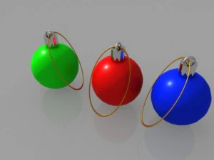 christmas balls 3D Model