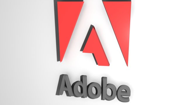 adobe logo 3D Model .c4d .max .obj .3ds .fbx .stl .blend 