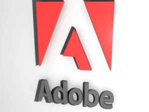 logotipo de adobe Modelo 3D