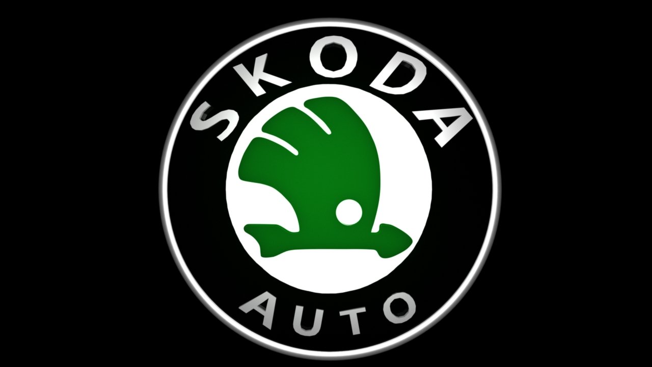 skoda logo 3D Model in Parts of auto 3DExport