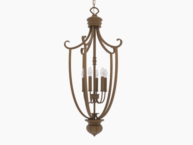 pendant lightchandelier 3D Model .c4d .max .obj .3ds .fbx .stl .blend
