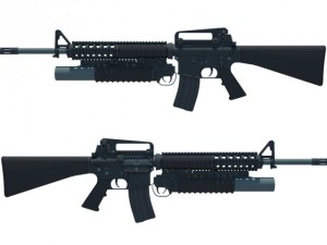 m16m203 assault rifle 3Dモデル