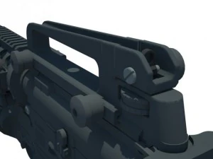 m16m203 assault rifle 3D Model