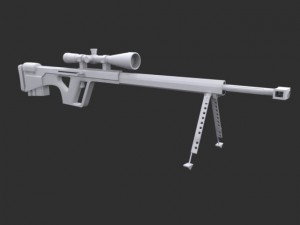heavy sniper rifle Modèle 3D