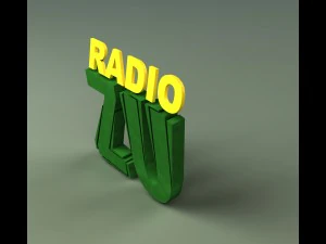 radio zu logo 3D Model