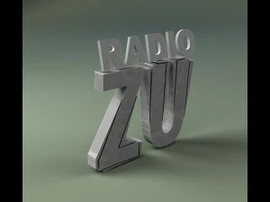 radio zu logo 3D Model