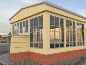 extension to winter garden 3D Modell
