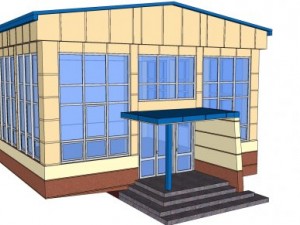 extension to winter garden 3D Modell