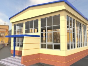 extension to winter garden 3D Modell