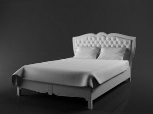 bed francesco pasi Modello 3D