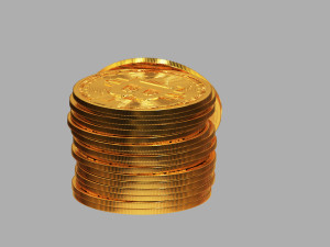 Bitcoin Stack 01 Modèle 3D