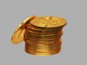 Bitcoin Stack 01 3D Model