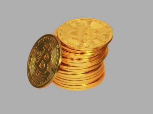 Bitcoin Stack 01 3D Model
