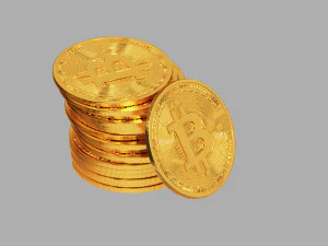 Bitcoin Stack 01 3D Model