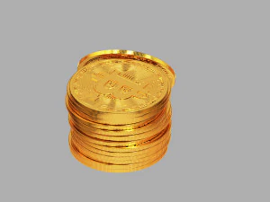 Bitcoin Stack 01 3D Model