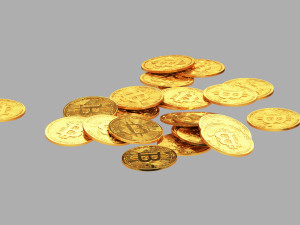 Bitcoin Stack 02 3D Модель