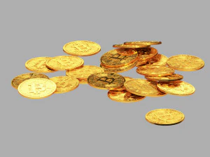 Bitcoin Stack 02 3D Model