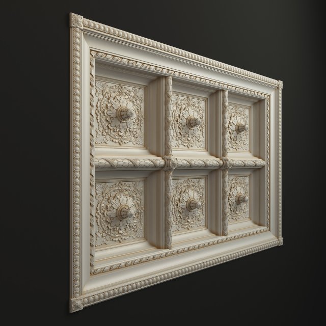 Classic Celing 1 3D मॉडल .c4d .max .obj .3ds .fbx .stl .blend 